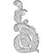 Ekena Millwork 12 3/8"W x 5 1/2"H x 1 3/8"P Jamie Onlay, Right ONL12X05X01JA-R - alternate 1